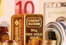 Vàng thế giới xuống thấp nhất trong 1 tháng rưỡi